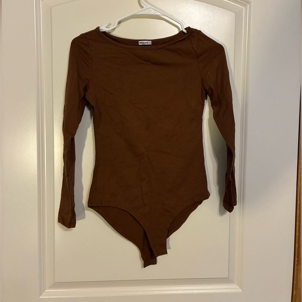Classic Brown Long Sleeve Bodysuit